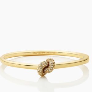 Kate Spade sailor's knot pave hinge bangle